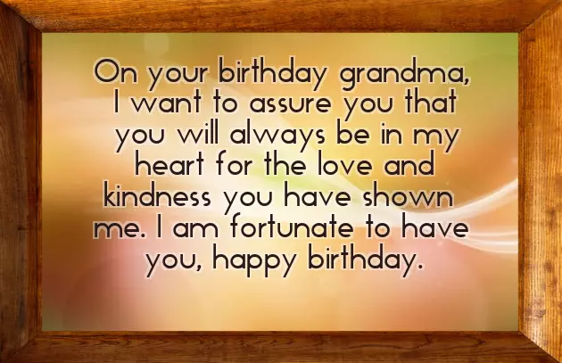 Happy Birthday Grandma Message