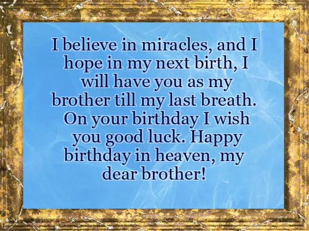Late Birthday Wishes To Brother