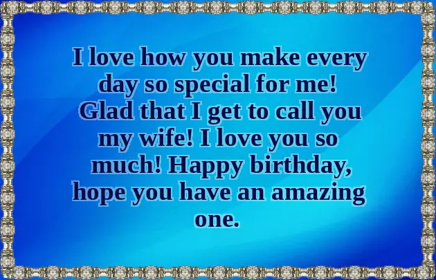 Happy Birthday Wife Status English