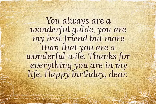 Love Wife Birthday Wishes