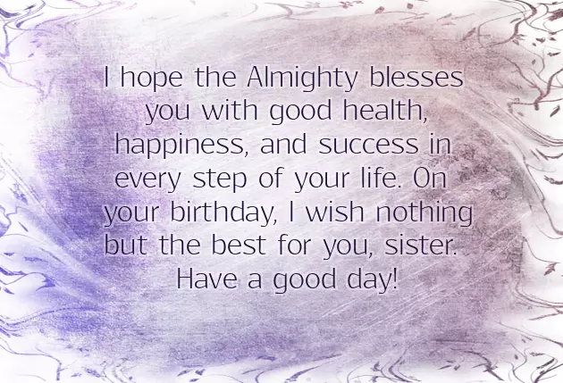 Special Birthday Wishes For Elder Sister