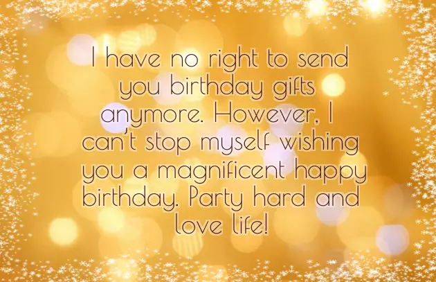 Birthday Wishes To Your Ex Boyfriend