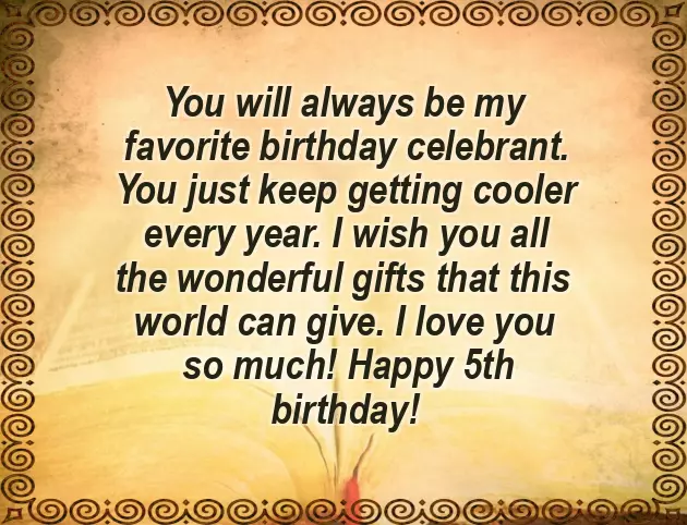 Birthday Wishes For 5 Year Son Birthday Wishes For 5 Year Son