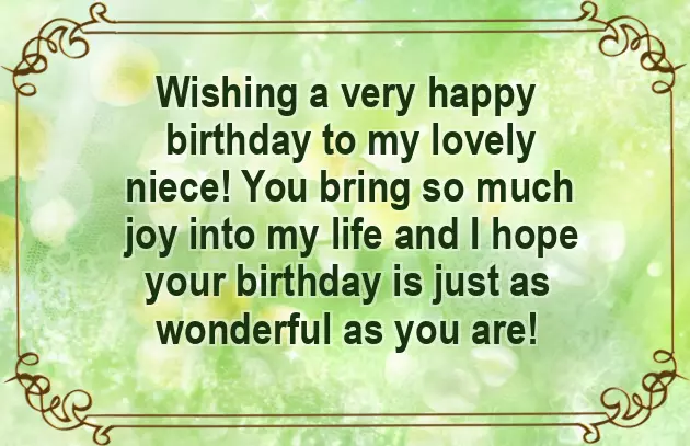 Birthday To My Niece