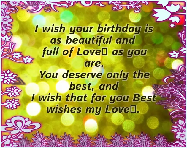 Birthday Wishes For Girlfriend English Birthday Wishes For Girlfriend English