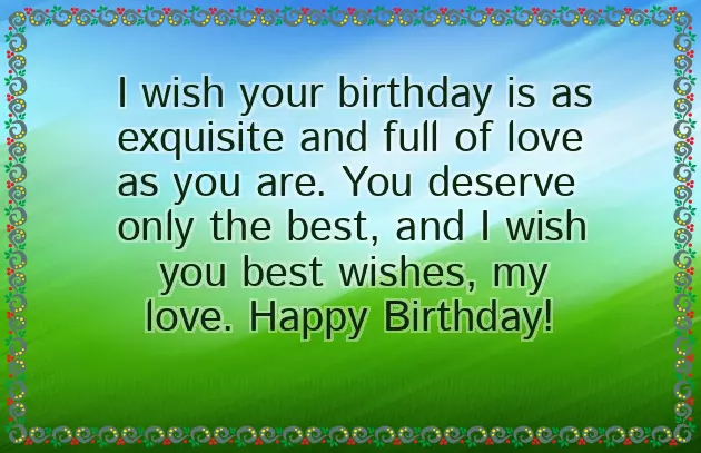 Best Words For Birthday Wishes To Girlfriend