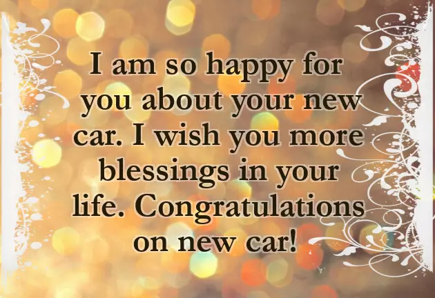 Congrats On Your New Car Quotes