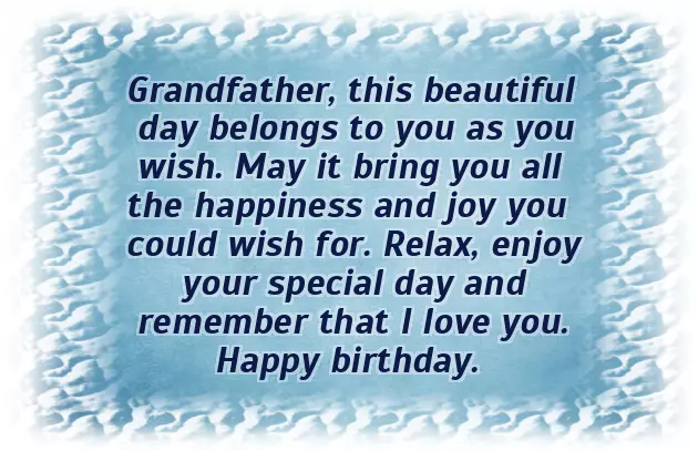 Birthday Msg For Grandfather Birthday Msg For Grandfather