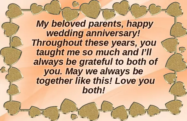 Happy 25Th Anniversary To Parents