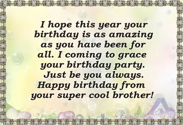 Birthday Messages For A Cousin Brother