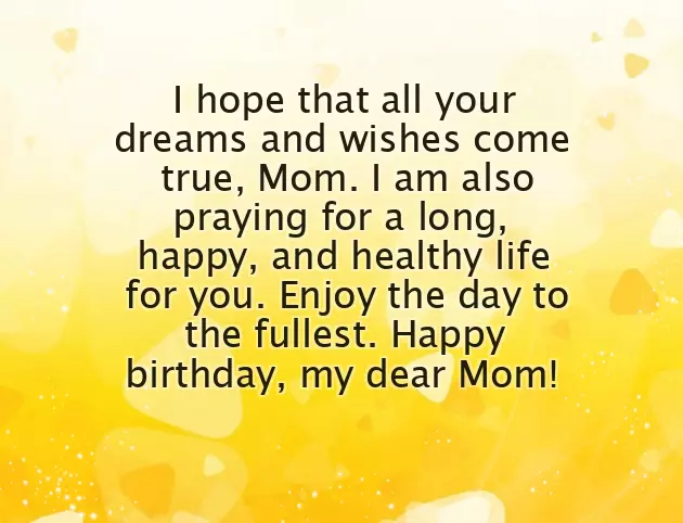 Happy Birthday To My Loving Mom