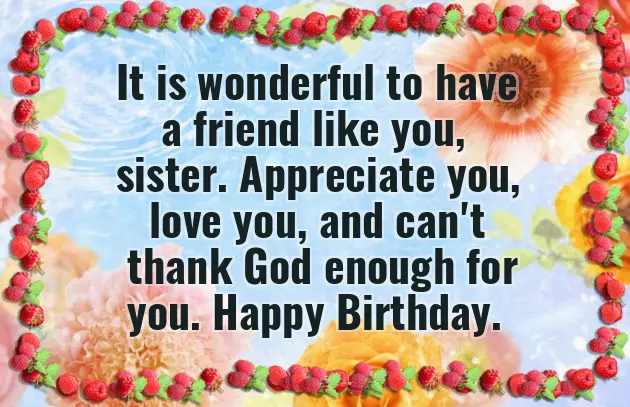 Birthday Wishes In Advance For Sister