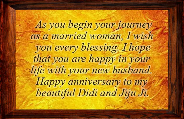 Wedding Anniversary Wishes To Sister And Jiju Wedding Anniversary Wishes To Sister And Jiju