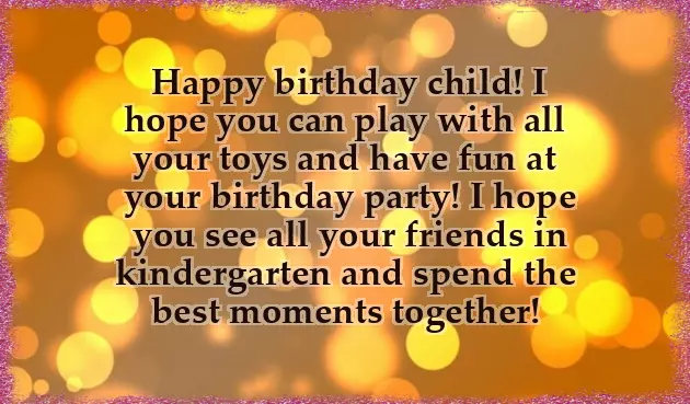 Birthday Wishes For 5Yr Old Girl