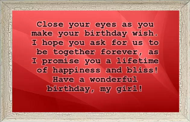 Big Birthday Wishes For Girlfriend