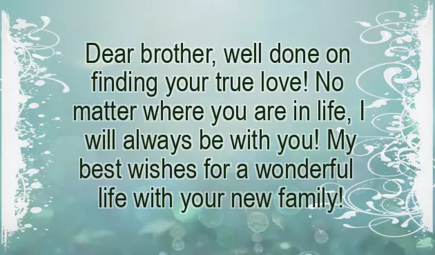 Happy Married Life Wishes Brother