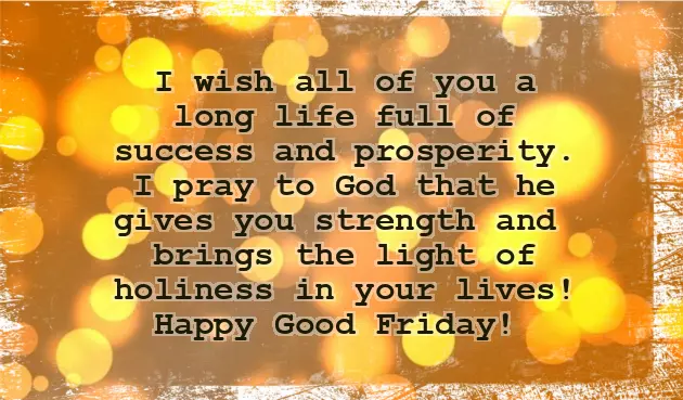 A Good Friday Message