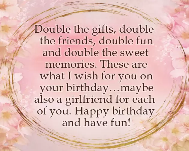 Twin Birthday Wishes Twin Birthday Wishes