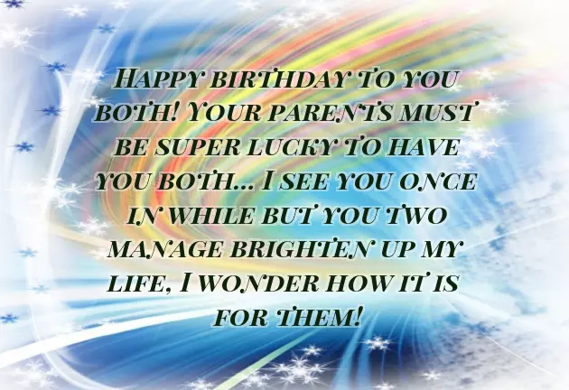 Twin Birthday Wishes Twin Birthday Wishes