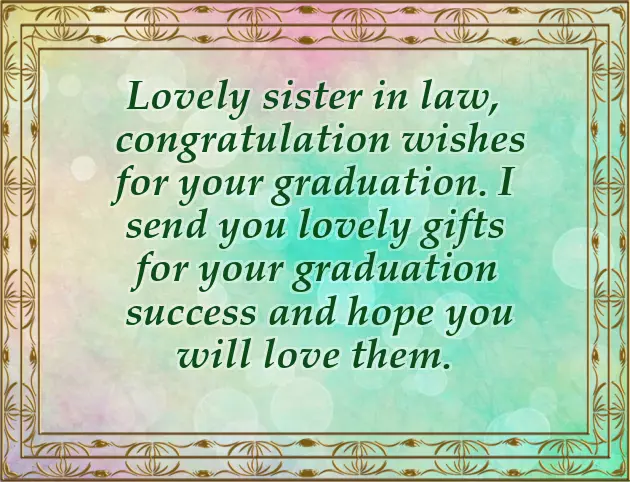 Sister Graduation Wishes
