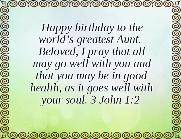 Sweet Message For Aunt