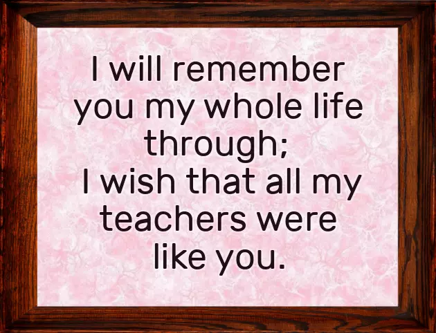 Gratitude Poems For Teachers