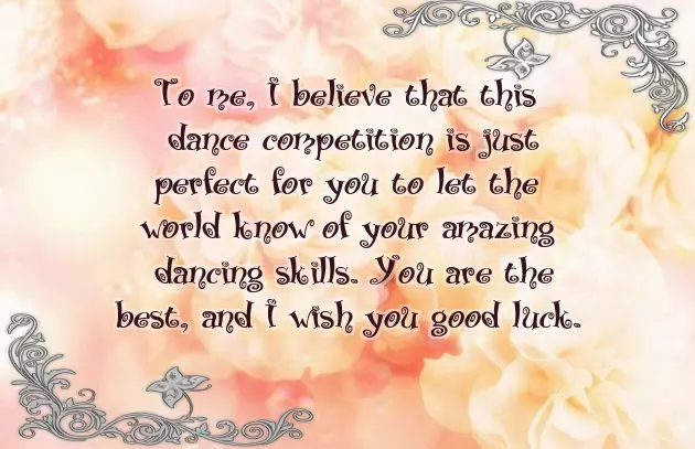 Good Luck On Your Performance Tonight