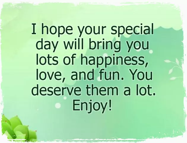 Sweet Birthday Message