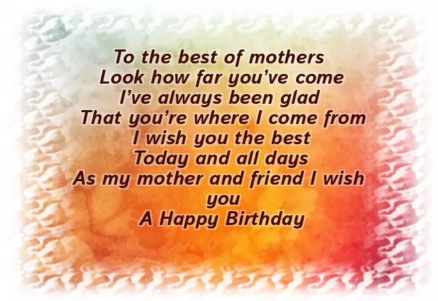 Birthday Poems For Mum