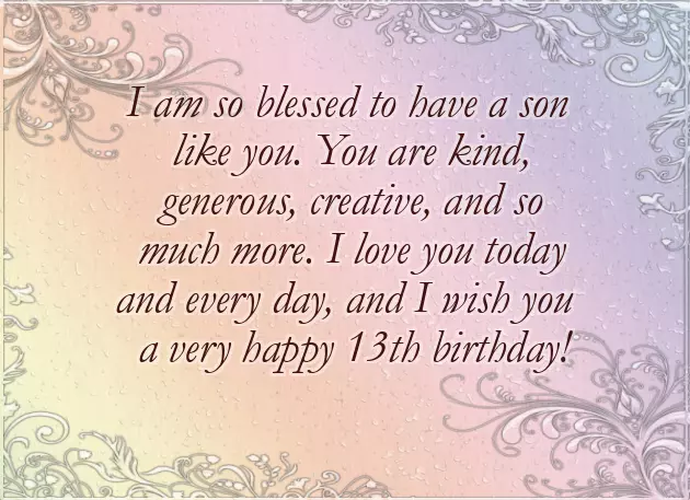 Happy 13Th Birthday To My Son Quotes