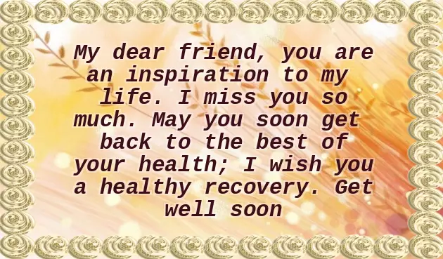 Message To A Sick Friend