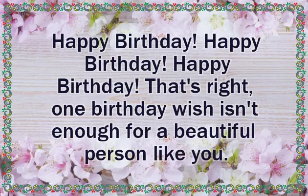 Happy Birthday To Wonderful Lady