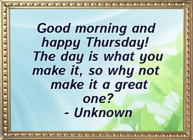 Good Morning Message Thursday Good Morning Message Thursday