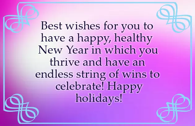 New Year Wishes For Business Partner