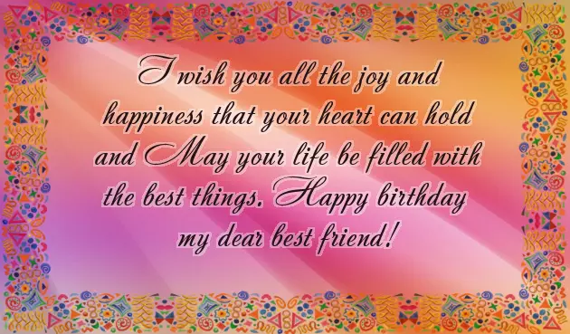 Birthday Wishes For Best Friend In English