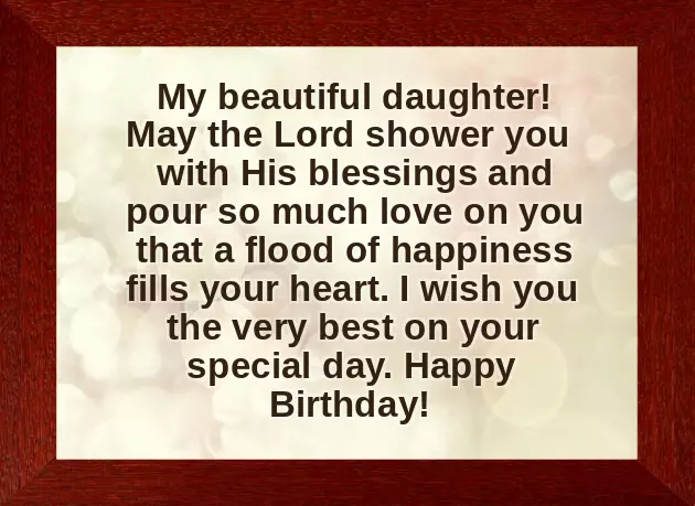 Lovely Birthday Wishes For Daughter