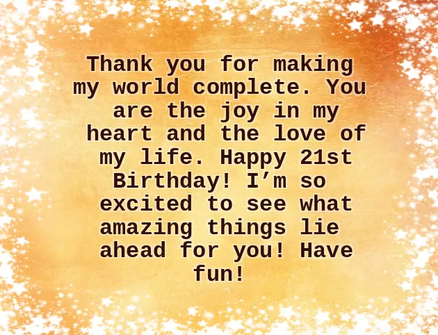 Daughters 21St Birthday Wishes Daughters 21St Birthday Wishes