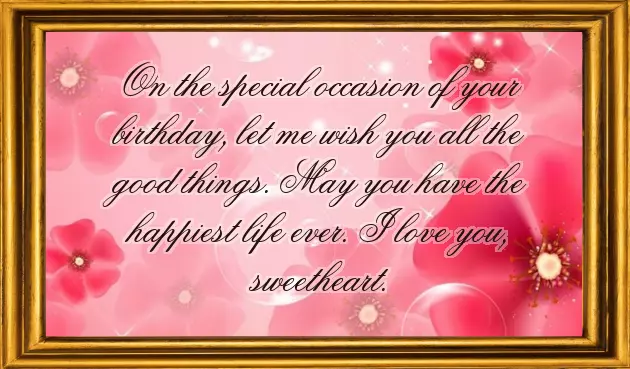 Romantic Birthday Wishes For My Love