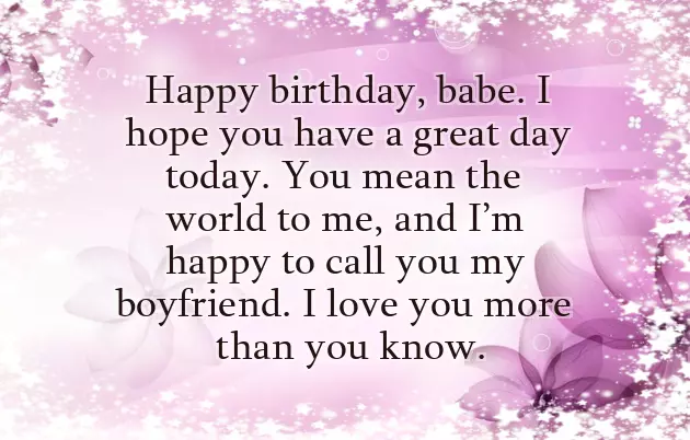 Sweet Romantic Birthday Wishes For Him