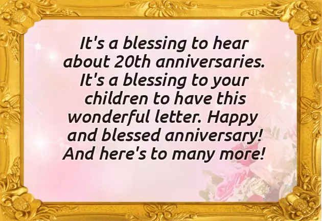 20Th Wedding Anniversary