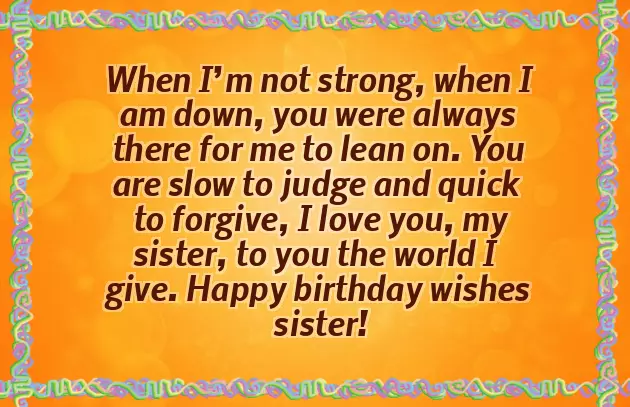 Sweet Birthday Wishes For Little Sister