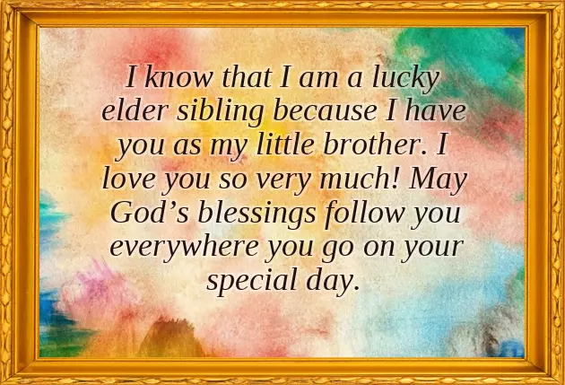 Birthday Wishes For My Younger Brother