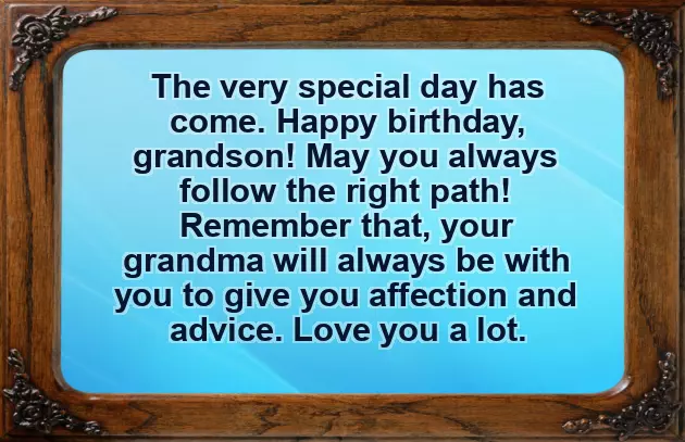 5Th Birthday Wishes For Grandson