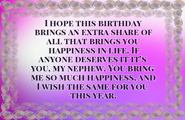 Best Wishes For Birthday For Nephew