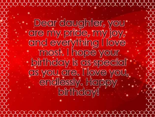 6 Year Old Daughter Birthday Wishes