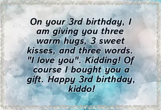 Happy 3Rd Birthday Boy Wishes Happy 3Rd Birthday Boy Wishes