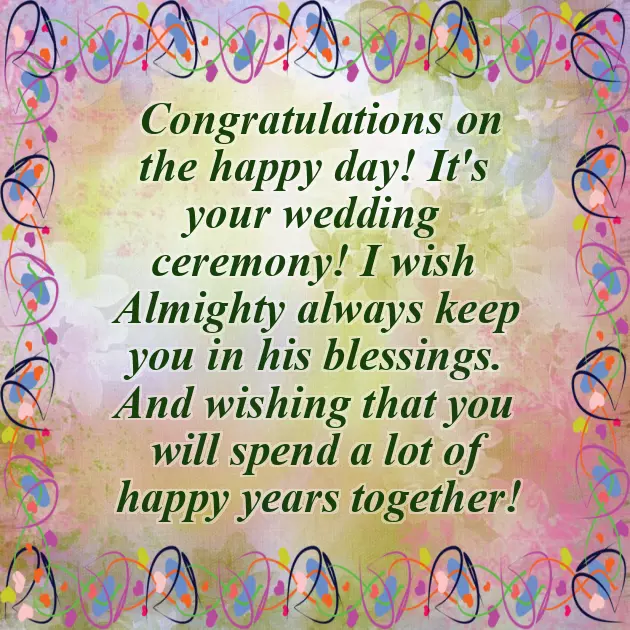 Congratulations Marriage
