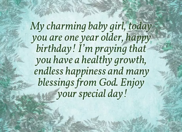 Small Baby Girl Birthday Wishes