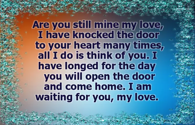Waiting For You Poem