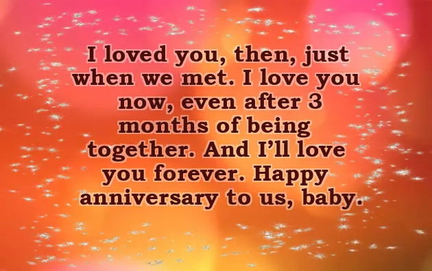 Happy 3 Month Anniversary